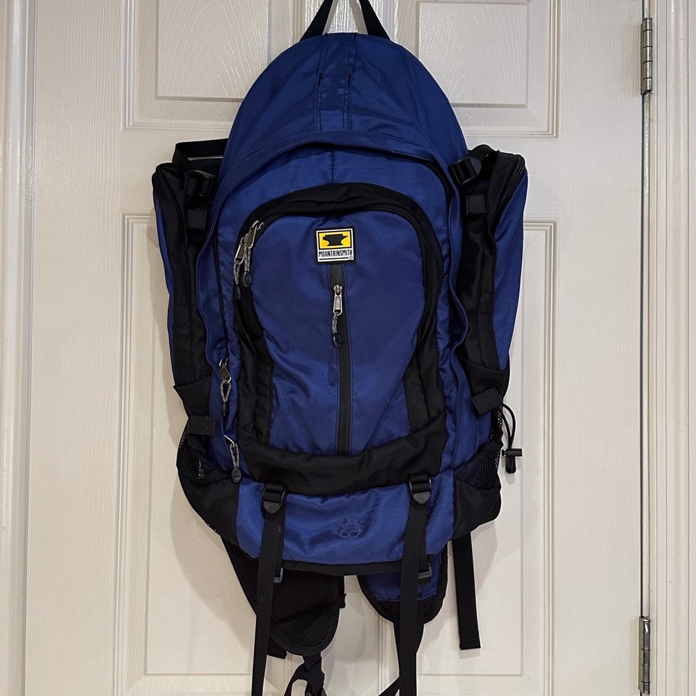 Mountainsmith Hiking Backpack Blue Black Outdoor Daypack Travel Bag